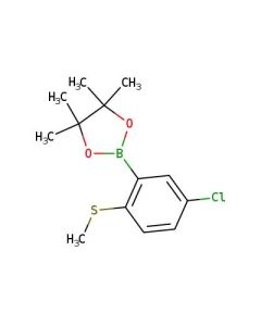Astatech 2-(5-CHLORO-2-(METHYLTHIO)PHENYL)-4,4,5,5-TETRAMETHYL-1,3,2-DIOXABOROLANE, 95.00% Purity, 5G